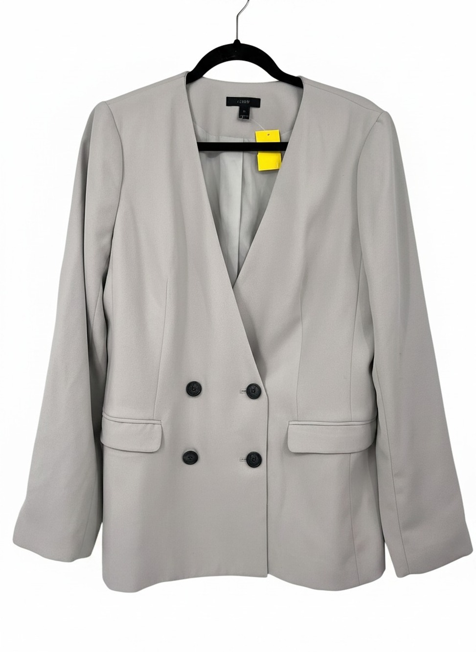 J. Crew Gray Blazer 365 Crepe | Regular 12, Polyester